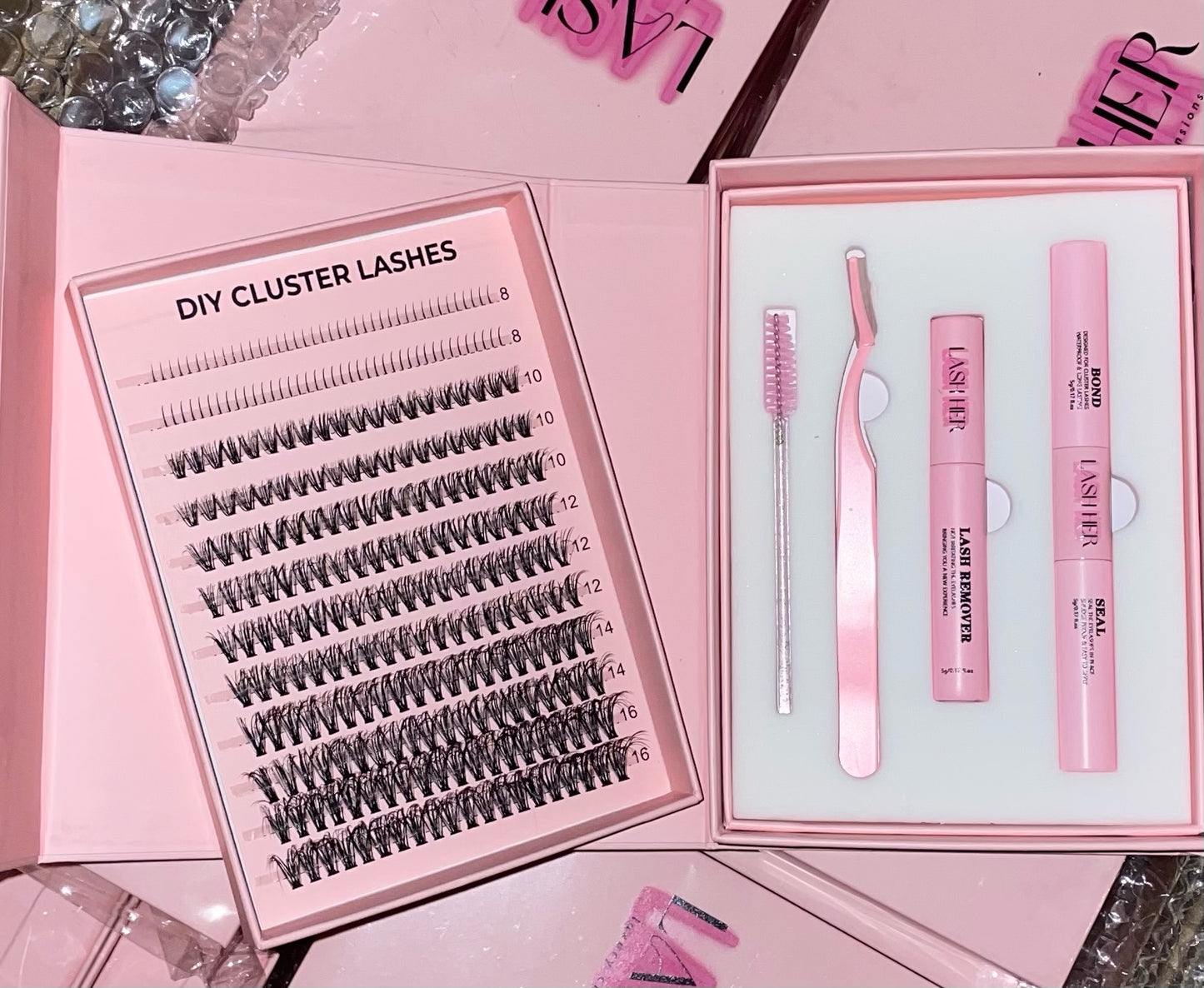 CATTY: Cluster lash extension kit by LashHer
